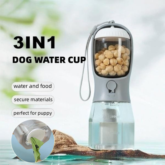 Three-in-one Portable Multi-functional Pet Cups