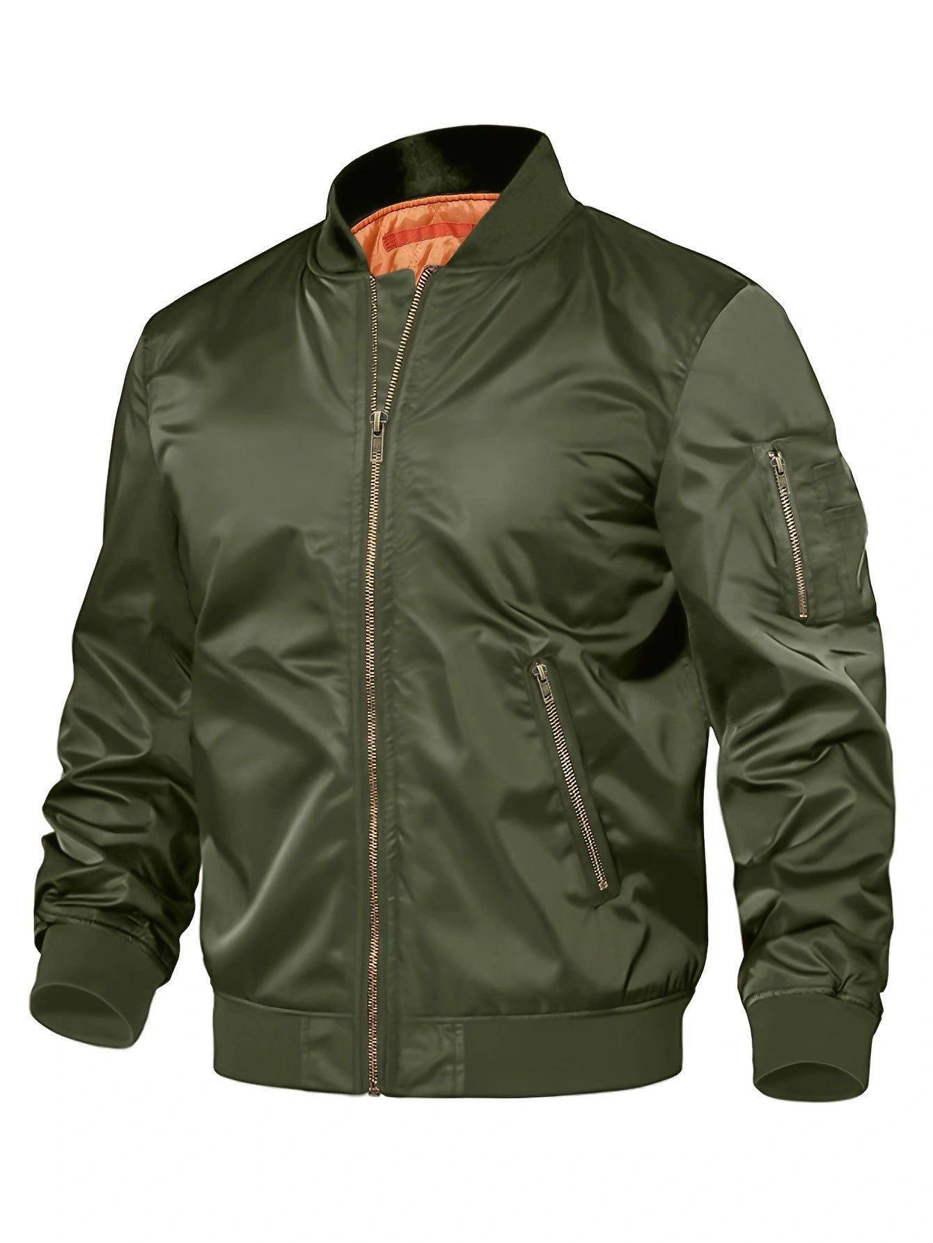 Men's Collared Flight Jacket