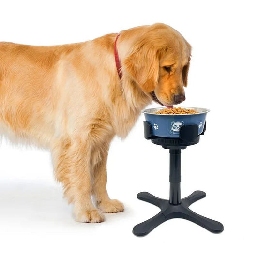 Elevated Dog, Food or Water, Bowl Stand - Anti Slip & Adjustable