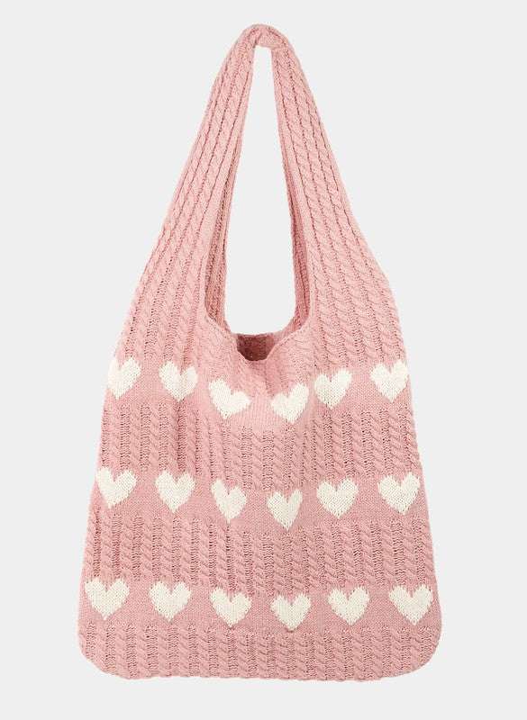 Fame, Heart Crochet Tote Bag