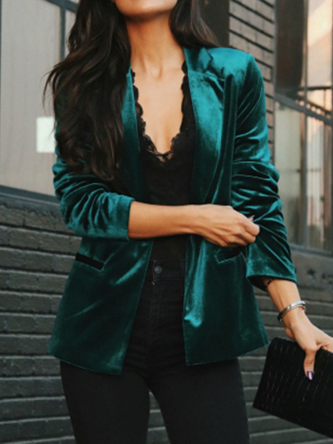 Dressy Blazer with a Lapel Collar