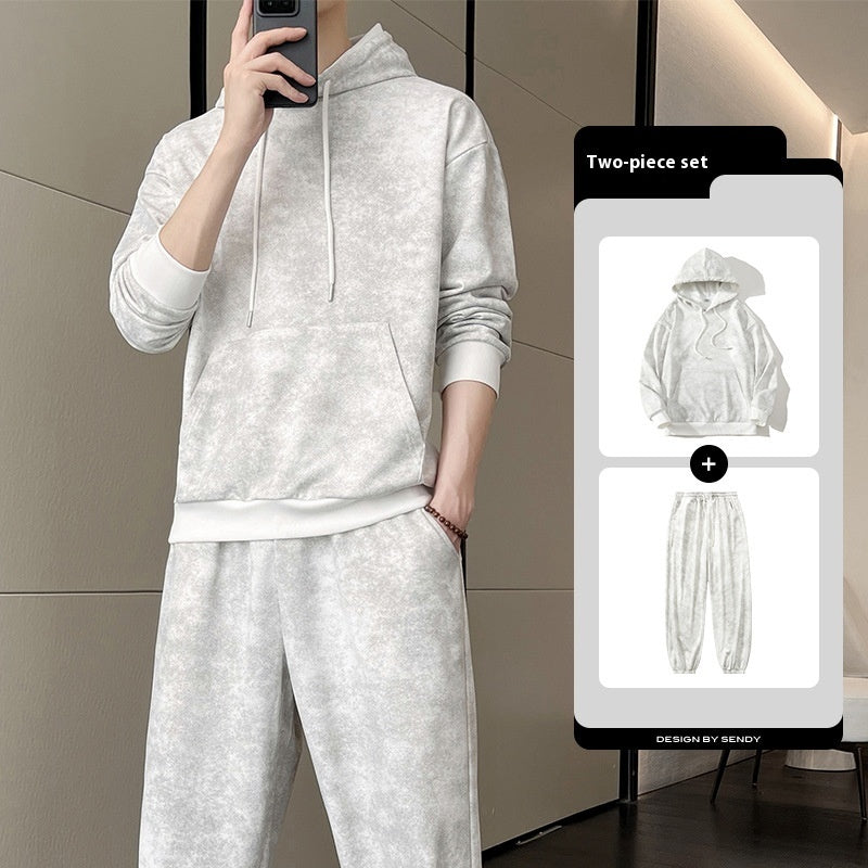 Men's Casual Hooded Sweat Suit Set