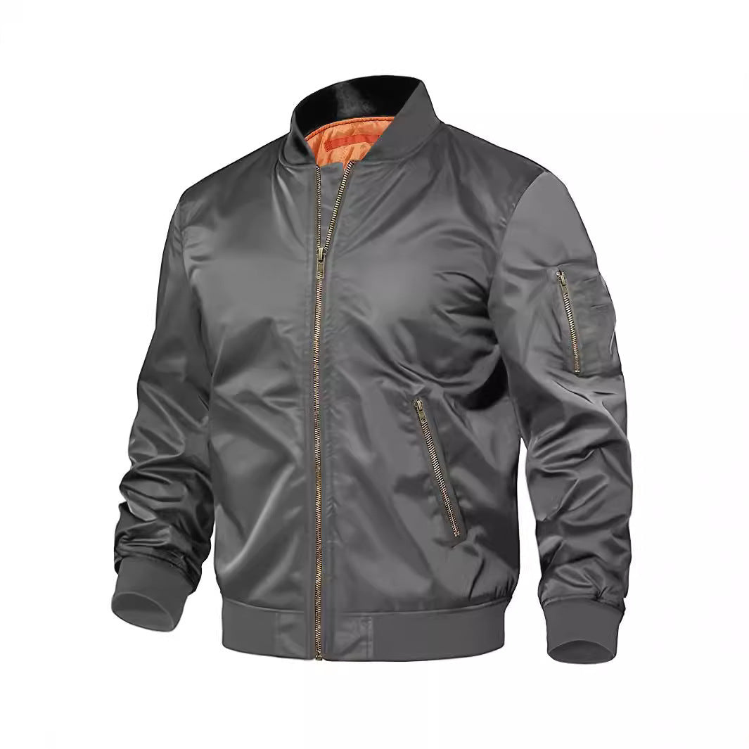 Men's Collared Flight Jacket