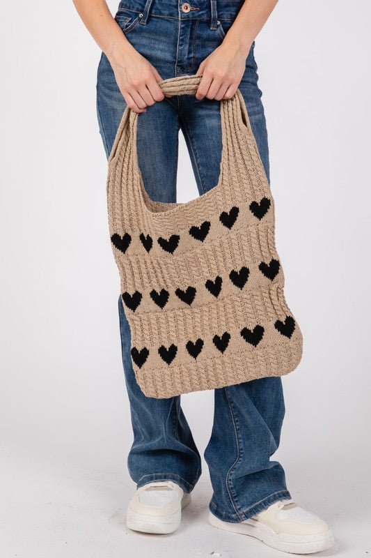 Fame, Heart Crochet Tote Bag