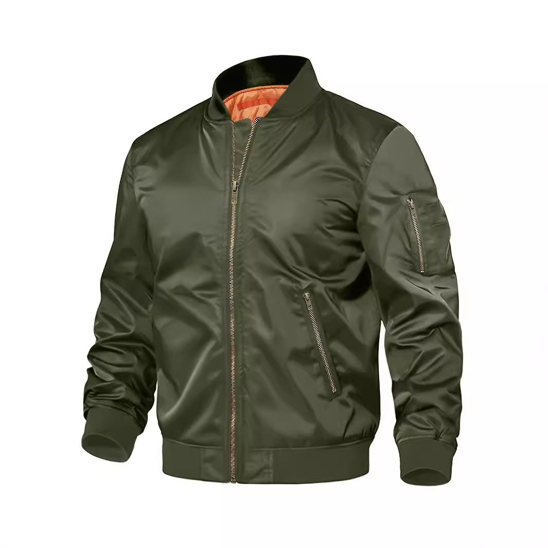 Men's Collared Flight Jacket