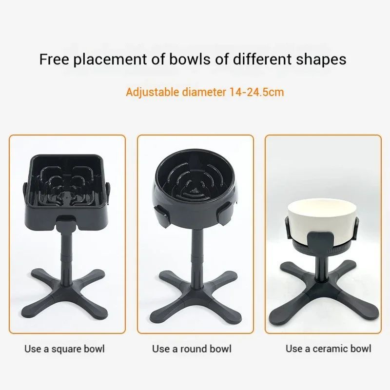 Elevated Dog, Food or Water, Bowl Stand - Anti Slip & Adjustable