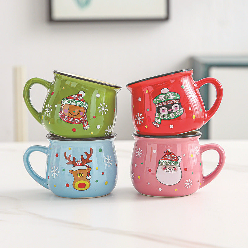 Children's Cartoon Christmas Cups