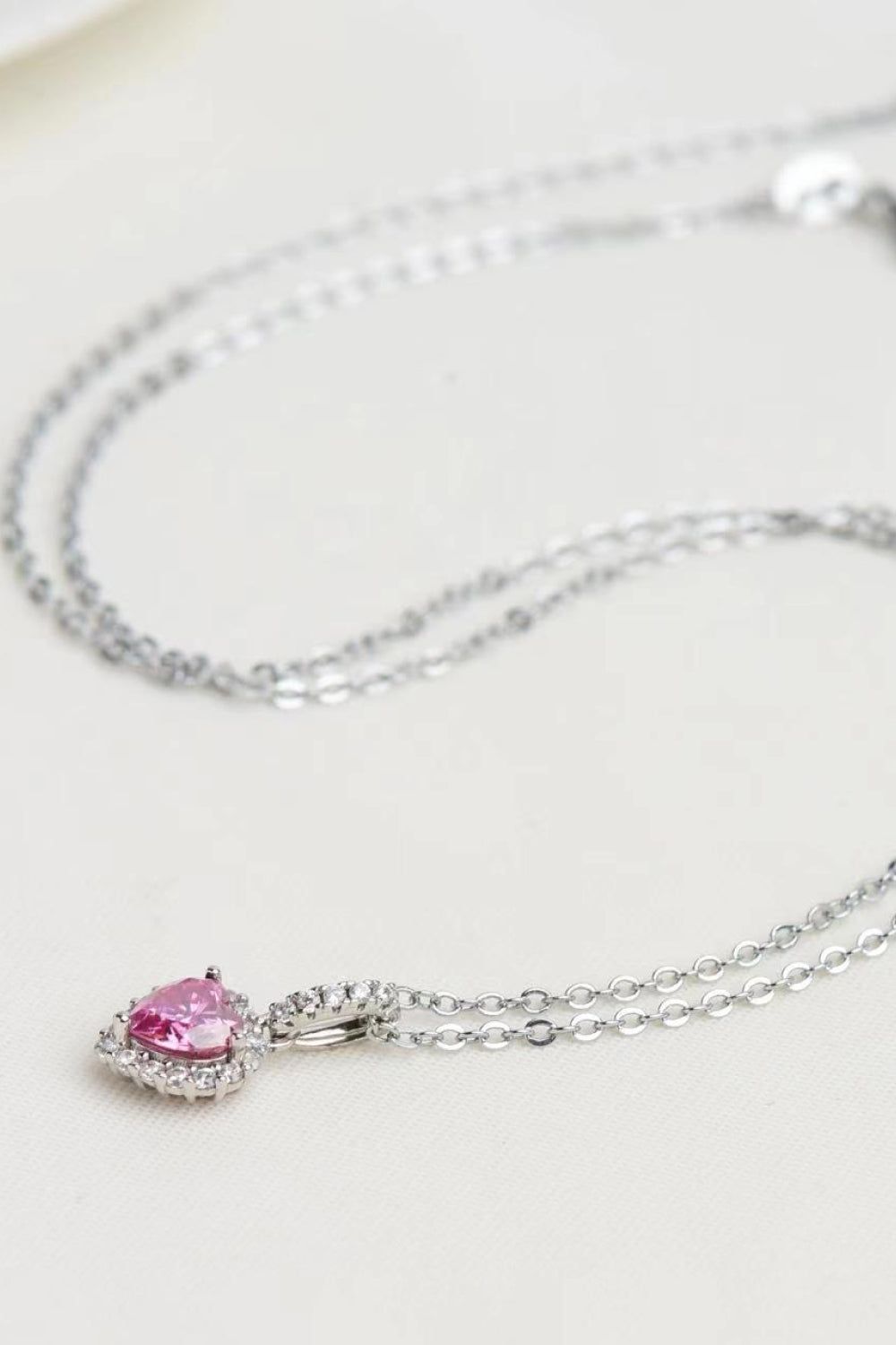 Heart Pendant Necklace - 1 Carat Moissanite