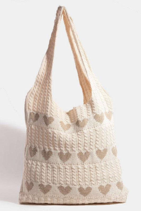 Fame, Heart Crochet Tote Bag