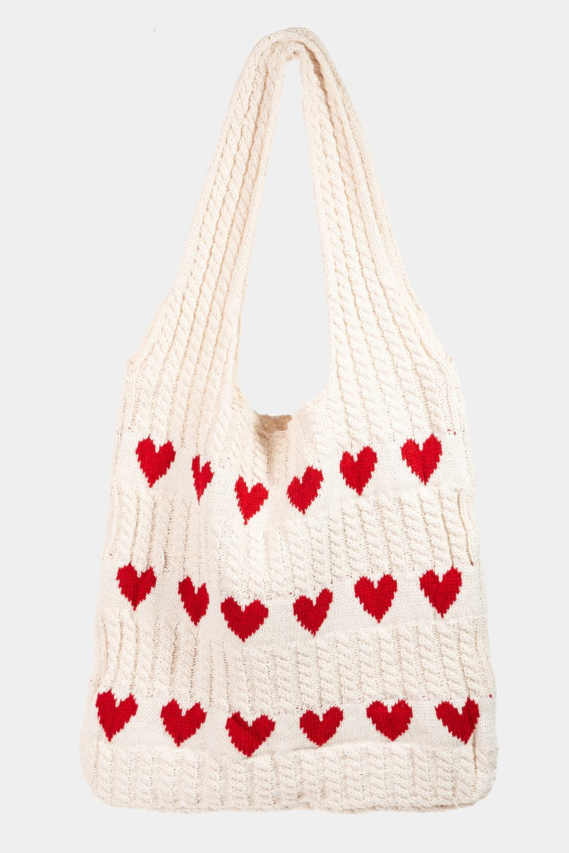 Fame, Heart Crochet Tote Bag