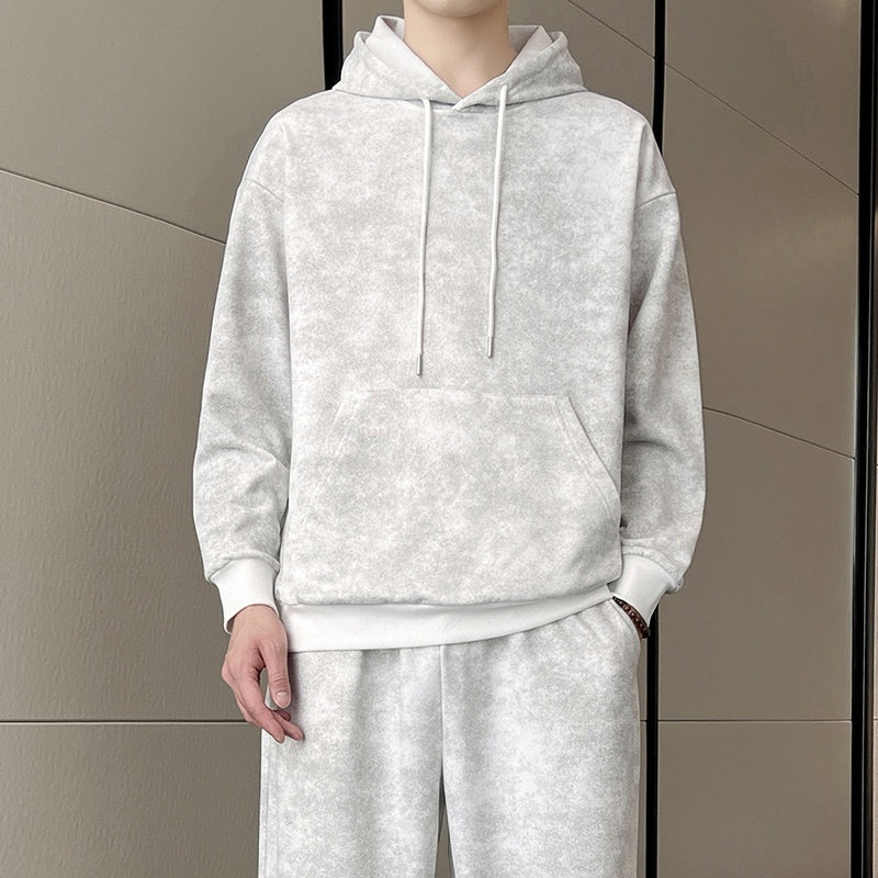 Men's Casual Hooded Sweat Suit Set