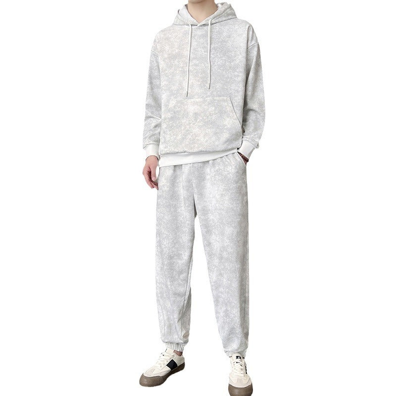 Men's Casual Hooded Sweat Suit Set