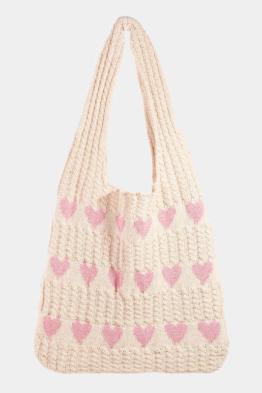 Fame, Heart Crochet Tote Bag