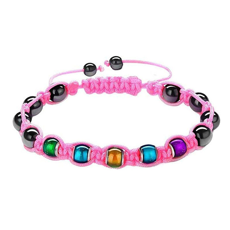 Temperature Sensitive, Color Changing, Beaded Woven Bracelet