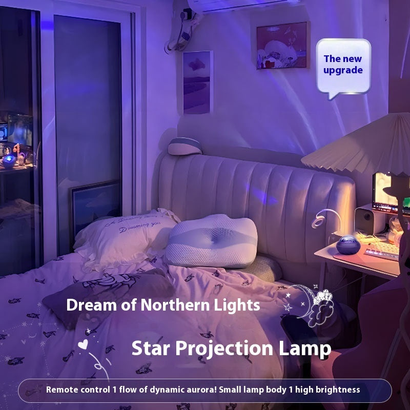 Projection Lamp - Little Flying Saucer, Starry Sky Northern Lights